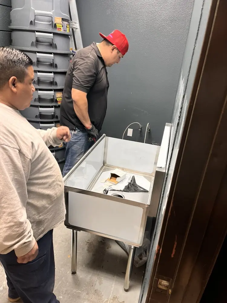 Commercial plumbing and sink installation in Chapman